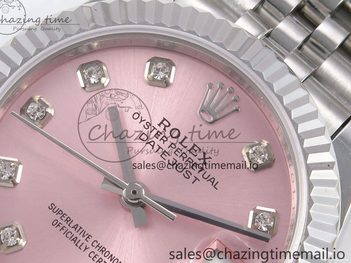 Best AAA Replica Sites A Best Bracelet Steel 1:1 GMF Diamonds 278274 Jubilee DateJust Fashionable Pink Dial on 31 SS Edition 904L 1164 0110